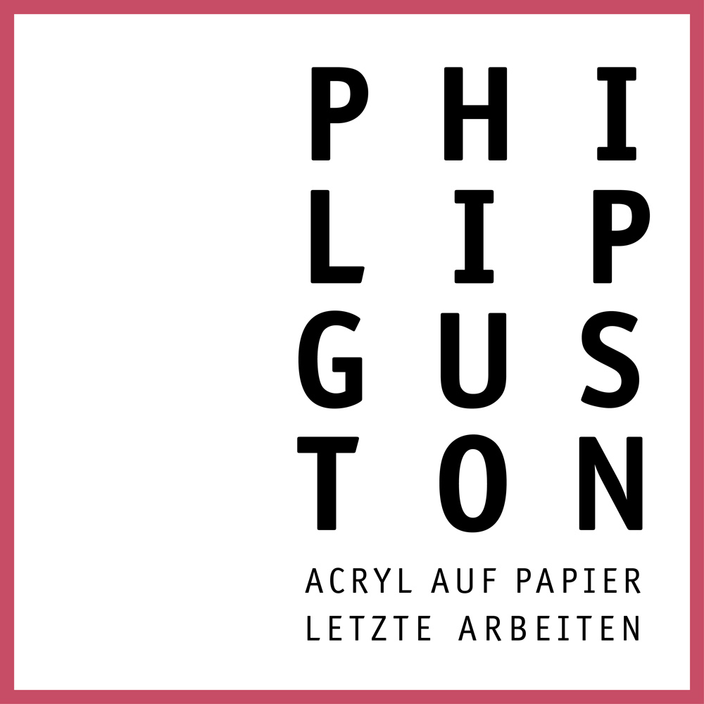 Philip Guston Acryl auf Papier – letzte Arbeiten