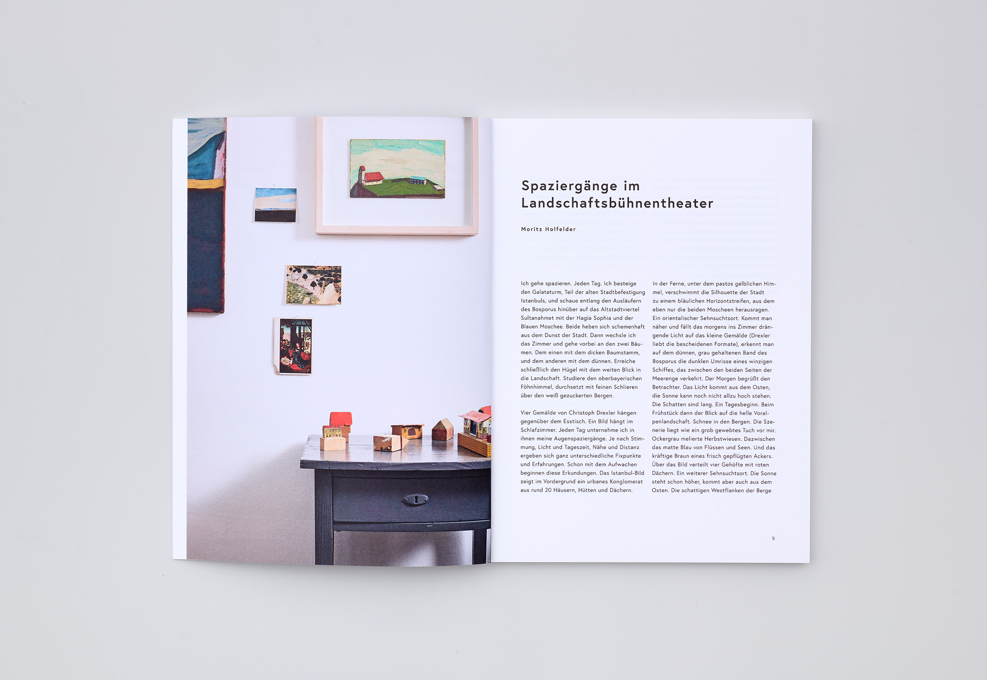 Christoph Drechsler Malerei 2011–2019 Atelieransicht mit Text