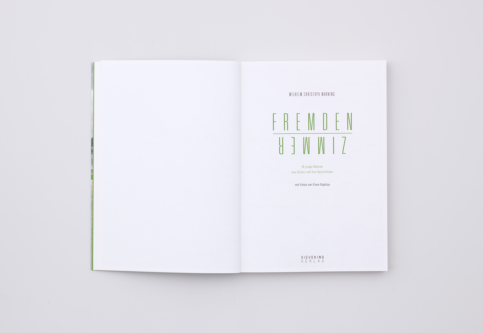 Fremdenzimmer 16 junge Männer aus Syrien und ihre Geschichten Titelei