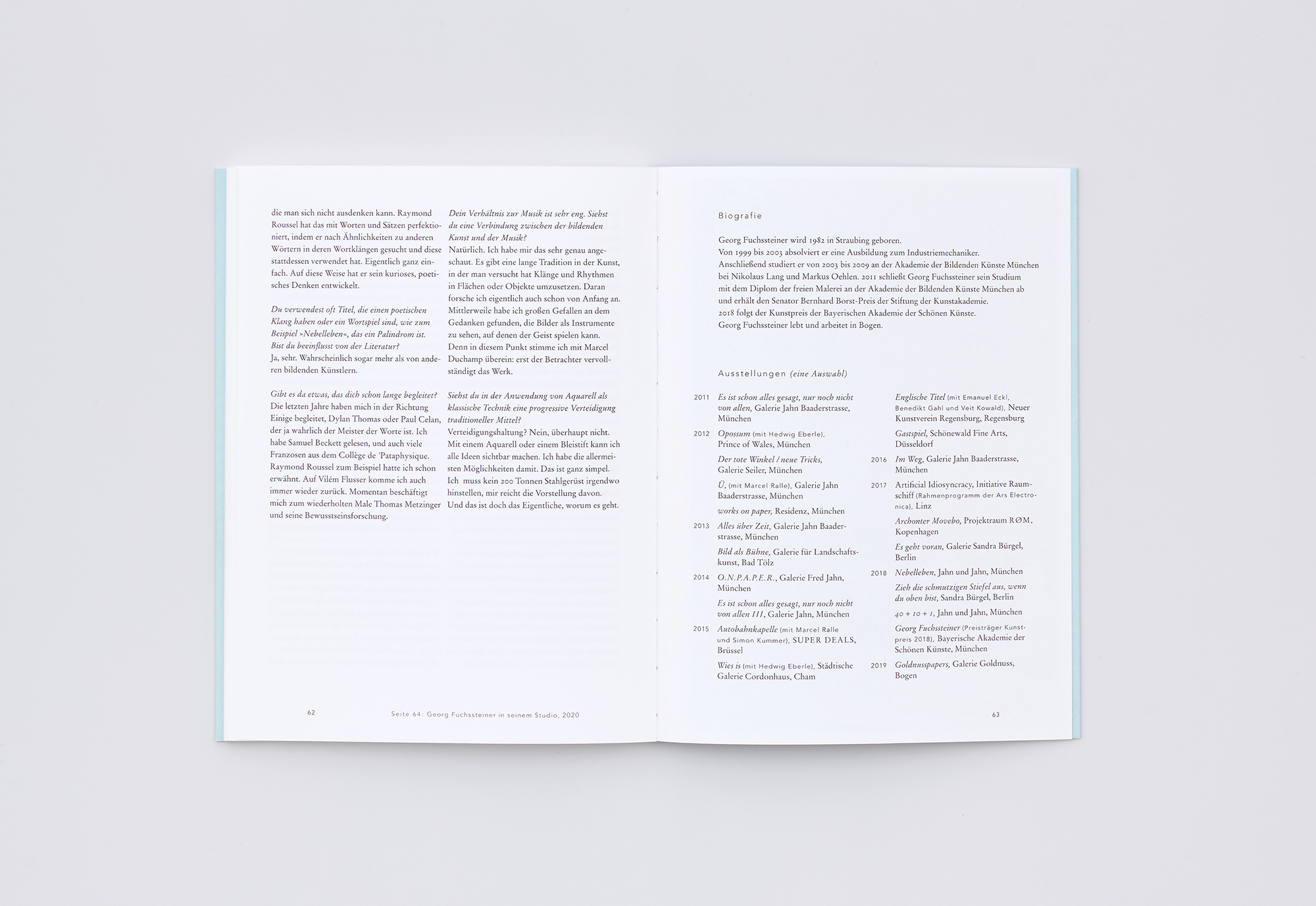 Georg Fuchsteiner Wasserfarben und Graphit