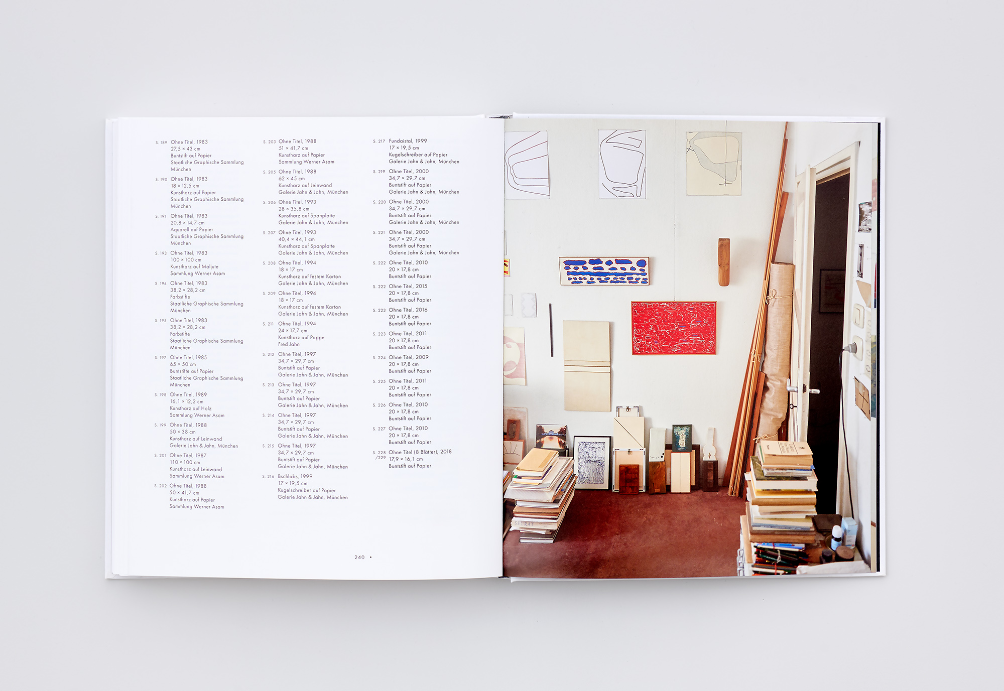 Heinz Butz Malerie 1949–2018 Atelieraufnahme