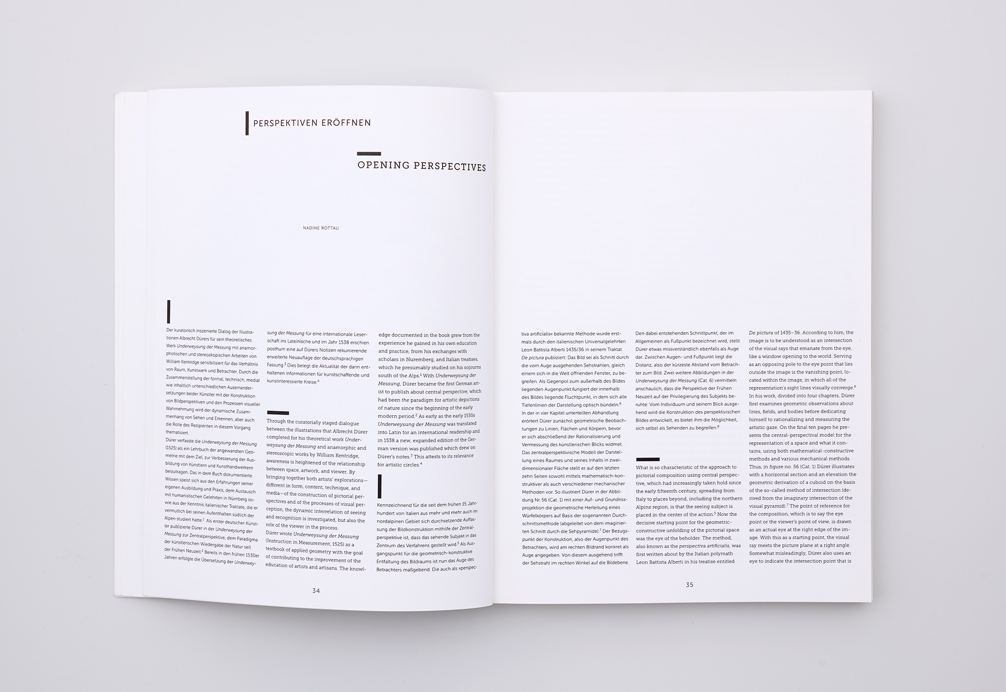 Albrecht Dürer William Kentridge Double Vision Textseite