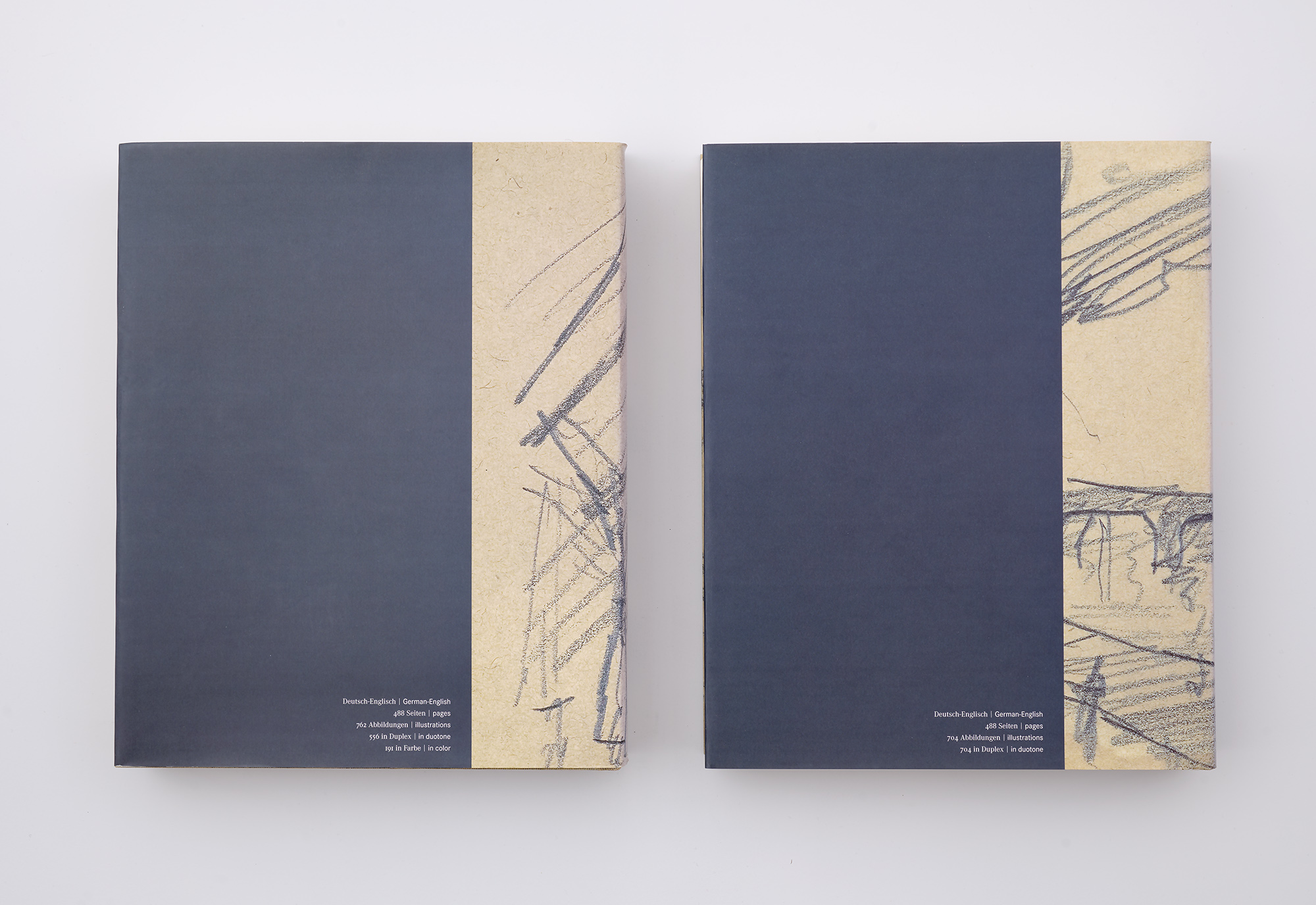 Die Skizzenbücher / The Sketchbooks Cover hinten von beiden Bänden